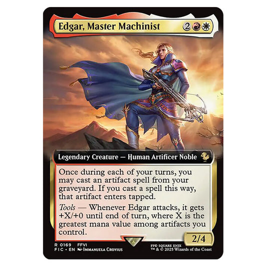 Edgar, Master Machinist 0169 card from the Magic The Gathering set Universes Beyond - Final Fantasy - Commander