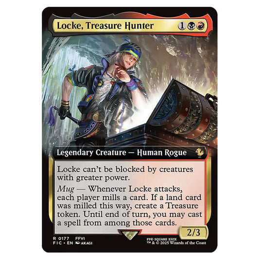 Locke, Treasure Hunter 0177 card from the Magic The Gathering set Universes Beyond - Final Fantasy - Commander