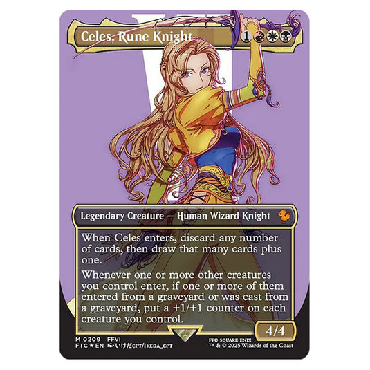 Celes, Rune Knight 0209 card from the Magic The Gathering set Universes Beyond - Final Fantasy - Commander