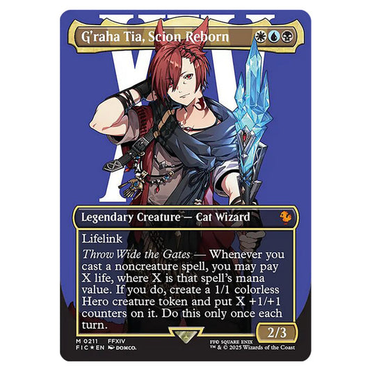 G'raha Tia, Scion Reborn 0211 card from the Magic The Gathering set Universes Beyond - Final Fantasy - Commander