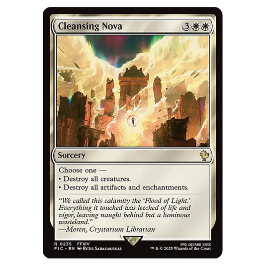 Cleansing Nova 0235 card from the Magic The Gathering set Universes Beyond - Final Fantasy - Commander