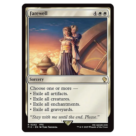 Farewell 0242 card from the Magic The Gathering set Universes Beyond - Final Fantasy - Commander