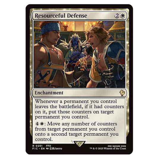 Resourceful Defense 0251 card from the Magic The Gathering set Universes Beyond - Final Fantasy - Commander