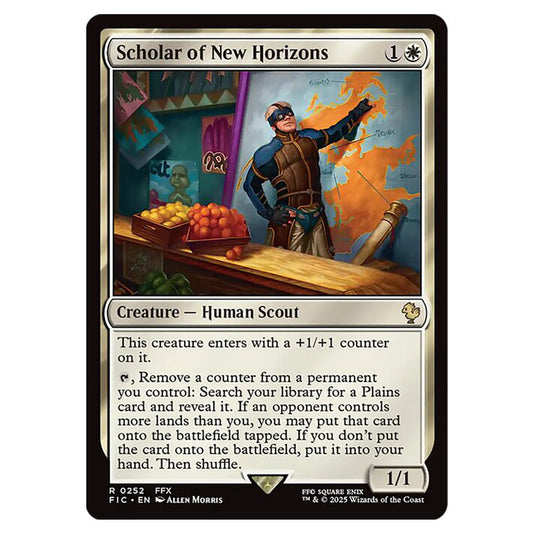 Scholar of New Horizons 0252 card from the Magic The Gathering set Universes Beyond - Final Fantasy - Commander