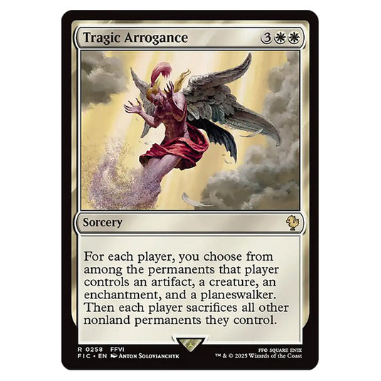 Tragic Arrogance 0258 card from the Magic The Gathering set Universes Beyond - Final Fantasy - Commander