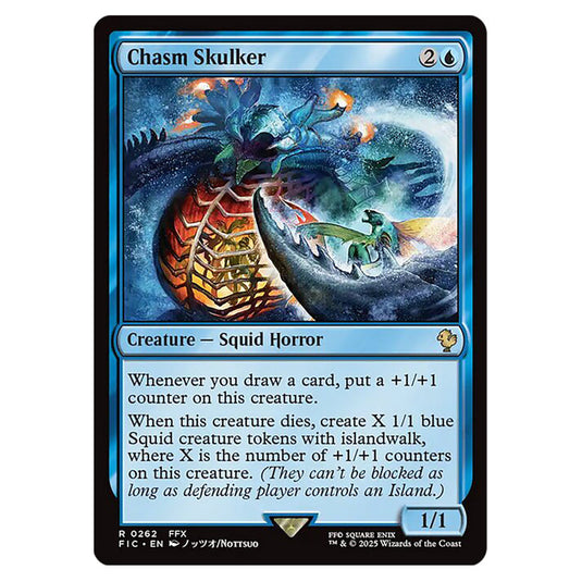 Chasm Skulker 0262 card from the Magic The Gathering set Universes Beyond - Final Fantasy - Commander