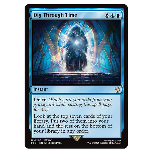 Dig Through Time 0263 card from the Magic The Gathering set Universes Beyond - Final Fantasy - Commander