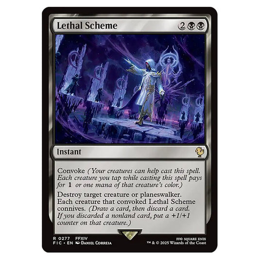 Lethal Scheme 0277 card from the Magic The Gathering set Universes Beyond - Final Fantasy - Commander