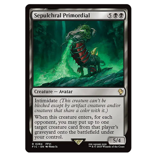 Sepulchral Primordial 0284 card from the Magic The Gathering set Universes Beyond - Final Fantasy - Commander