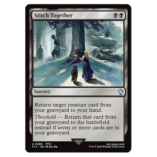 Stitch Together 0286 card from the Magic The Gathering set Universes Beyond - Final Fantasy - Commander