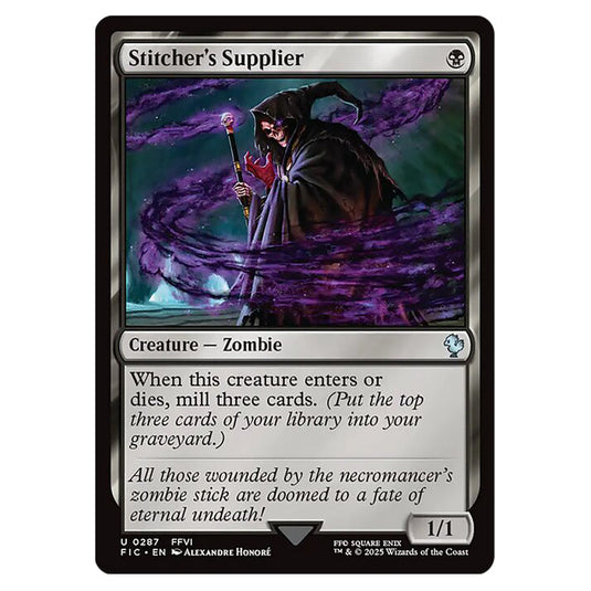 Stitcher's Supplier 0287 card from the Magic The Gathering set Universes Beyond - Final Fantasy - Commander