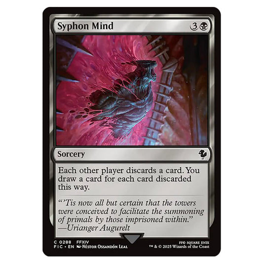 Syphon Mind 0288 card from the Magic The Gathering set Universes Beyond - Final Fantasy - Commander