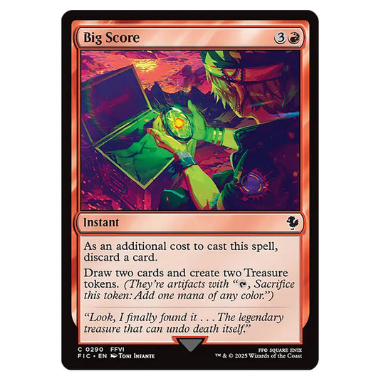 Big Score 0290 card from the Magic The Gathering set Universes Beyond - Final Fantasy - Commander