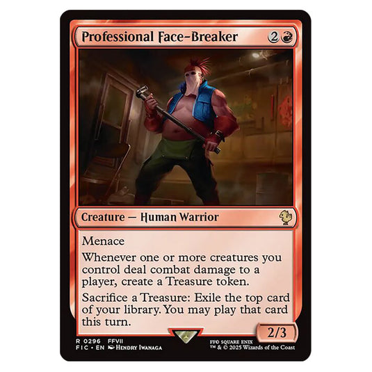 Professional Face-Breaker 0296 card from the Magic The Gathering set Universes Beyond - Final Fantasy - Commander