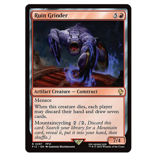 Ruin Grinder 0297 card from the Magic The Gathering set Universes Beyond - Final Fantasy - Commander