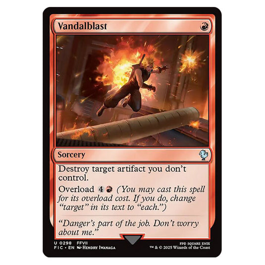 Vandalblast 0298 card from the Magic The Gathering set Universes Beyond - Final Fantasy - Commander