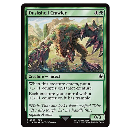 Duskshell Crawler 0301 card from the Magic The Gathering set Universes Beyond - Final Fantasy - Commander