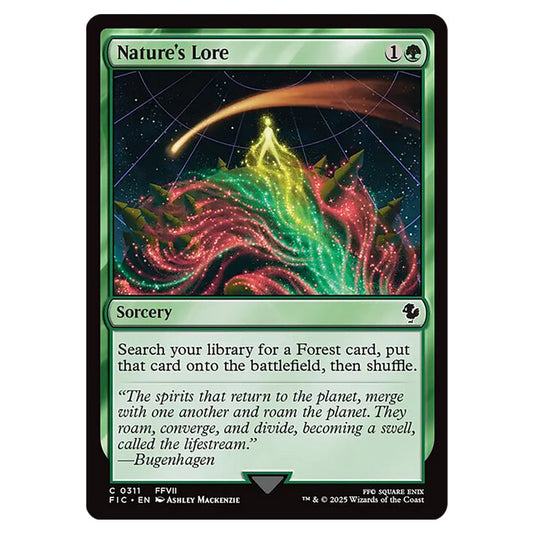 Nature's Lore 0311 card from the Magic The Gathering set Universes Beyond - Final Fantasy - Commander