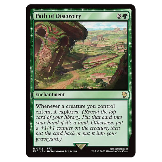 Path of Discovery 0312 card from the Magic The Gathering set Universes Beyond - Final Fantasy - Commander