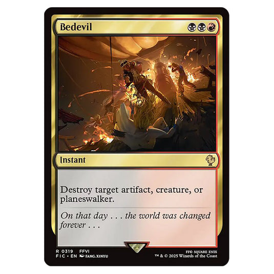 Bedevil 0319 card from the Magic The Gathering set Universes Beyond - Final Fantasy - Commander