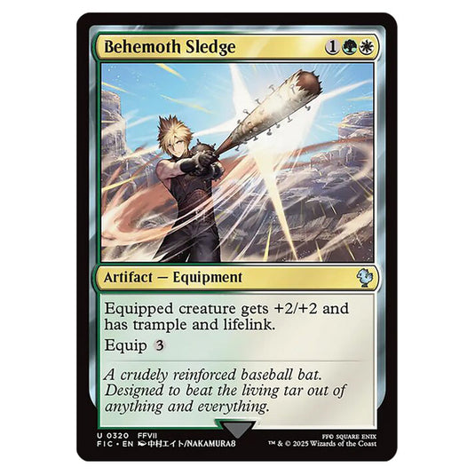Magic The Gathering - Universes Beyond - Final Fantasy - Commander - Behemoth Sledge - 0320 Magic The Gathering - Universes Beyond - Final Fantasy - Commander - Behemoth Sledge - 0320