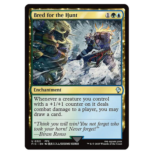 Bred for the Hunt 0321 card from the Magic The Gathering set Universes Beyond - Final Fantasy - Commander