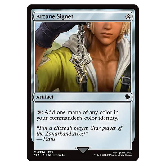 Arcane Signet 0334 card from the Magic The Gathering set Universes Beyond - Final Fantasy - Commander