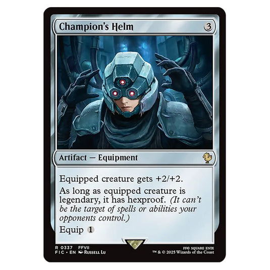 Champion's Helm 0337 card from the Magic The Gathering set Universes Beyond - Final Fantasy - Commander
