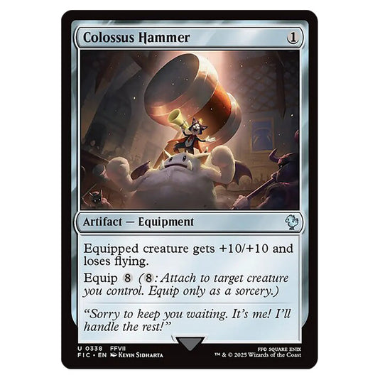 Colossus Hammer 0338 card from the Magic The Gathering set Universes Beyond - Final Fantasy - Commander