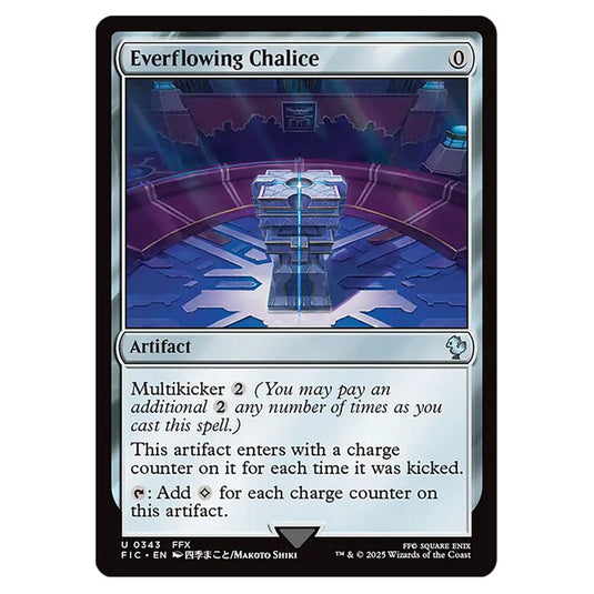 Everflowing Chalice 0343 card from the Magic The Gathering set Universes Beyond - Final Fantasy - Commander