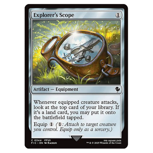 Explorer's Scope 0344 card from the Magic The Gathering set Universes Beyond - Final Fantasy - Commander