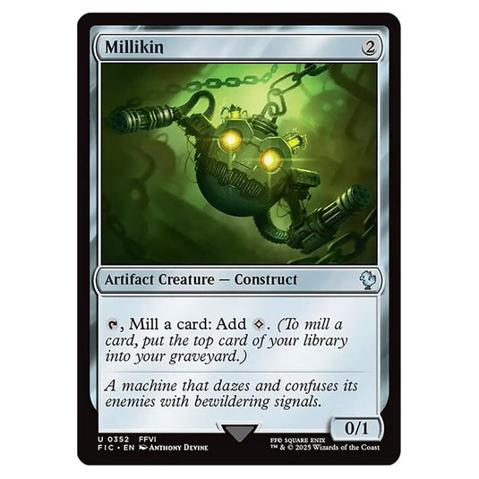 Millikin 0352 card from the Magic The Gathering set Universes Beyond - Final Fantasy - Commander