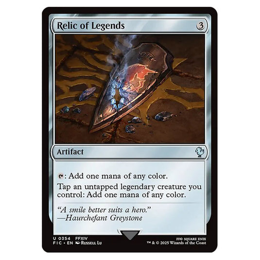 Relic of Legends 0354 card from the Magic The Gathering set Universes Beyond - Final Fantasy - Commander