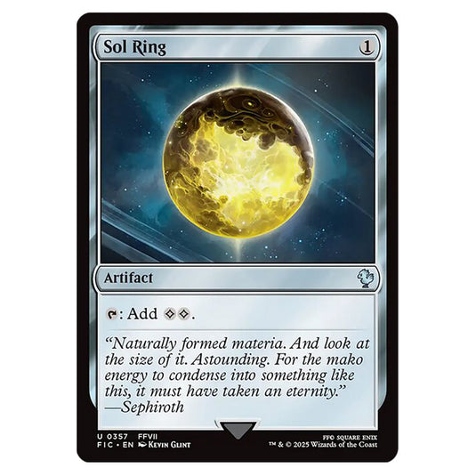 Sol Ring 0357 card from the Magic The Gathering set Universes Beyond - Final Fantasy - Commander