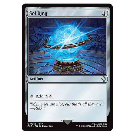 Sol Ring 0358 card from the Magic The Gathering set Universes Beyond - Final Fantasy - Commander