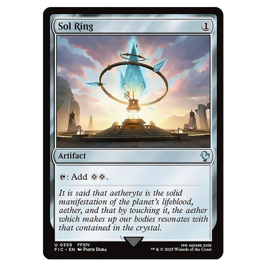 Sol Ring 0359 card from the Magic The Gathering set Universes Beyond - Final Fantasy - Commander