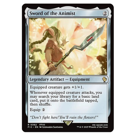 Sword of the Animist 0362 card from the Magic The Gathering set Universes Beyond - Final Fantasy - Commander