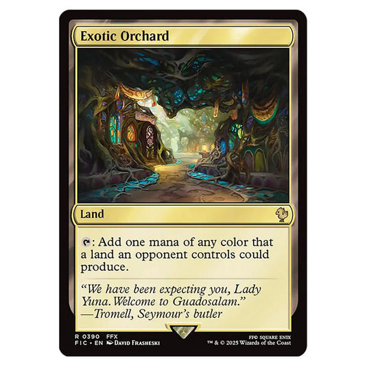 Exotic Orchard 0390 card from the Magic The Gathering set Universes Beyond - Final Fantasy - Commander