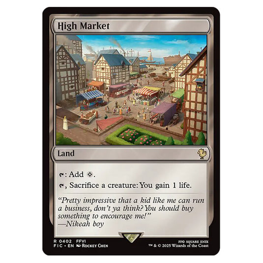 High Market 0402 card from the Magic The Gathering set Universes Beyond - Final Fantasy - Commander