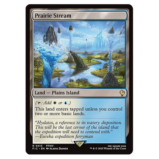 Prairie Stream 0413 card from the Magic The Gathering set Universes Beyond - Final Fantasy - Commander