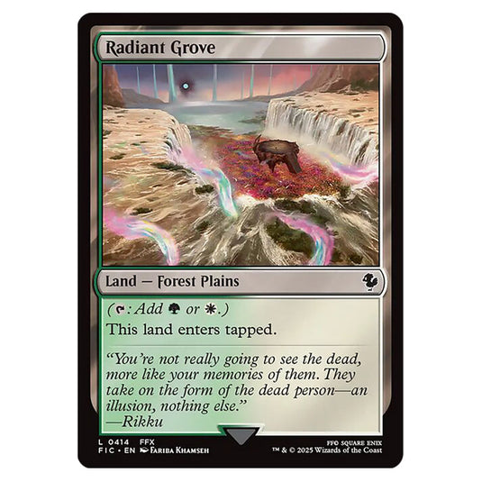 Radiant Grove 0414 card from the Magic The Gathering set Universes Beyond - Final Fantasy - Commander