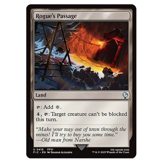 Rogue's Passage 0415 card from the Magic The Gathering set Universes Beyond - Final Fantasy - Commander