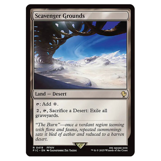 Scavenger Grounds 0419 card from the Magic The Gathering set Universes Beyond - Final Fantasy - Commander