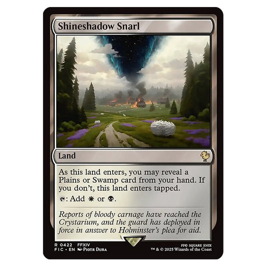 Shineshadow Snarl 0422 card from the Magic The Gathering set Universes Beyond - Final Fantasy - Commander