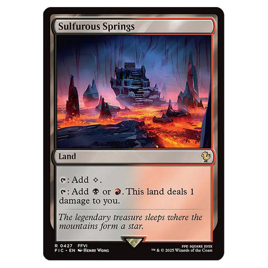 Sulfurous Springs 0427 card from the Magic The Gathering set Universes Beyond - Final Fantasy - Commander