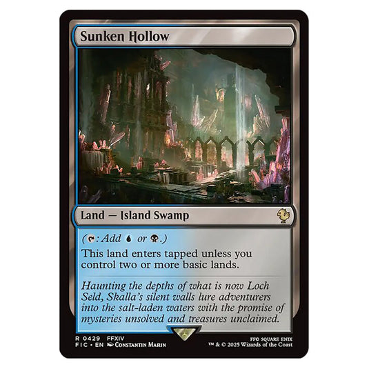 Sunken Hollow 0429 card from the Magic The Gathering set Universes Beyond - Final Fantasy - Commander