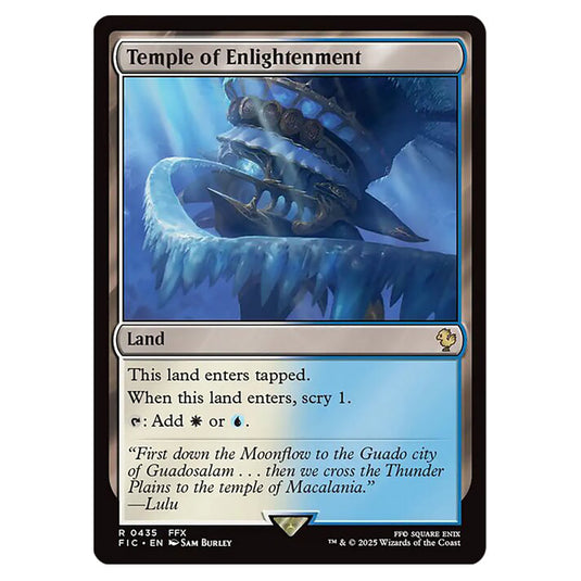 Temple of Enlightenment 0435 card from the Magic The Gathering set Universes Beyond - Final Fantasy - Commander