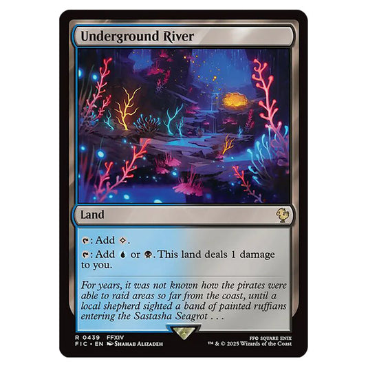 Underground River 0439 card from the Magic The Gathering set Universes Beyond - Final Fantasy - Commander