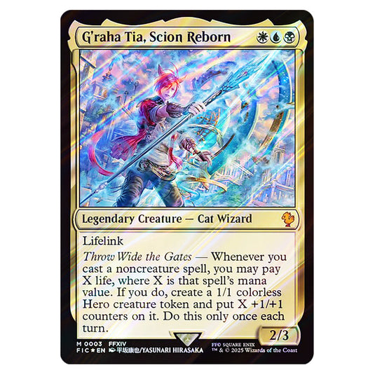 G'raha Tia, Scion Reborn 0003 card from the Magic The Gathering set Universes Beyond - Final Fantasy - Commander