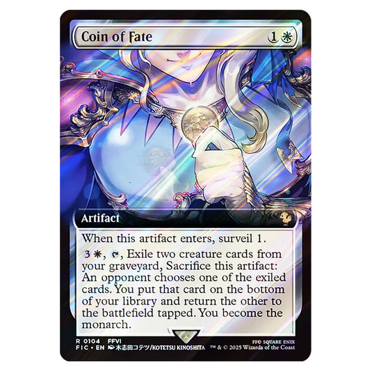 Coin of Fate 0104 card from the Magic The Gathering set Universes Beyond - Final Fantasy - Commander